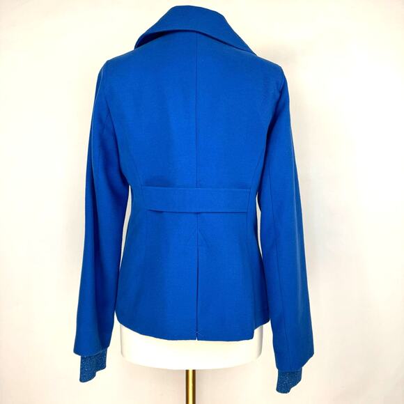 TOMMY GIRL by Tommy Hilfiger | Blue Double Breasted Pea Coat | Women's Large - Picture 2 of 13